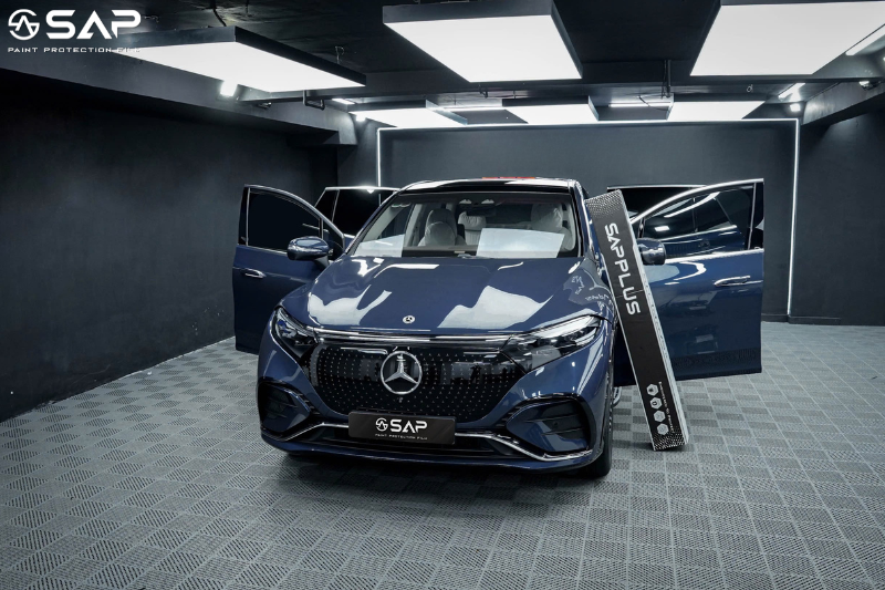 Mercedes EQS 500 dán PPF SAP PLUS - Top 5 thương hiệu PPF uy tín